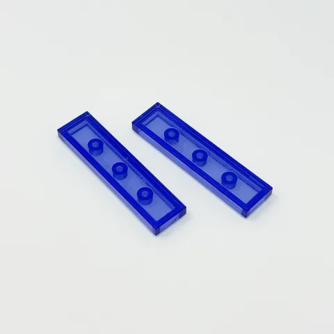 2431 LEGO Parts Tile 1x4 TRANSPARENT PURPLE (2)
