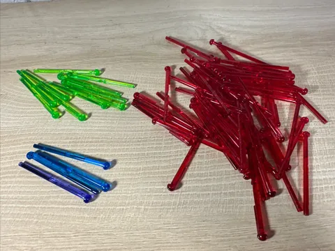 Lego Star Wars 15303 Projectile, Missile Lot Red, Blue, Green & Purple Set Part