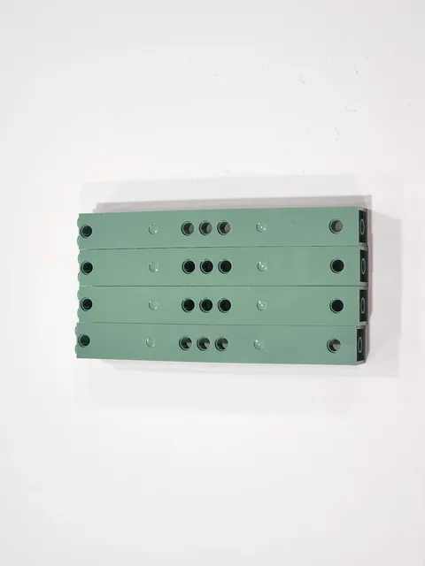 Lego Qty 4 - Sand Green - 91176 Support 2 x 2 x 13 with 5 Pin Holes - NEW