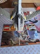 LEGO 75081 Star Wars T-16 Skyhopper Assembled Set w/ Instructions 98% Complete