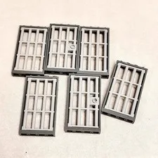 Lego Castle Prison Door With Grates 6Pcs 60596 60621