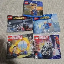 Lego Jor-El Superma 5001623, Cpt America 30447, Dr Strange 30652, Venom 30679 