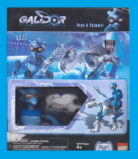 NEW in Damaged Box! LEGO Galidor 2002 (27pcs) NEPOL and SHIMMEL Kit #8321 $8Ship