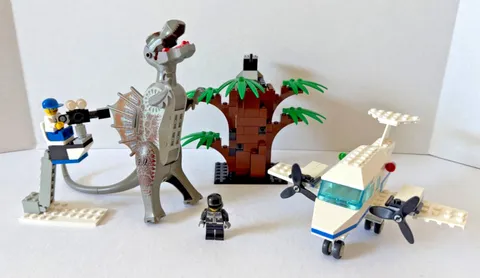 LEGO Studios Original Jurassic~Spinosaurus Attack #1371~100% Complete