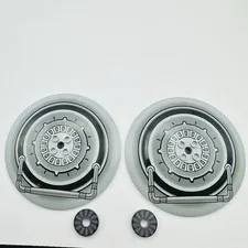 Set of 2 LEGO Lt Gray Dish 10x10 Inverted Star Wars Tank Droid Pattern