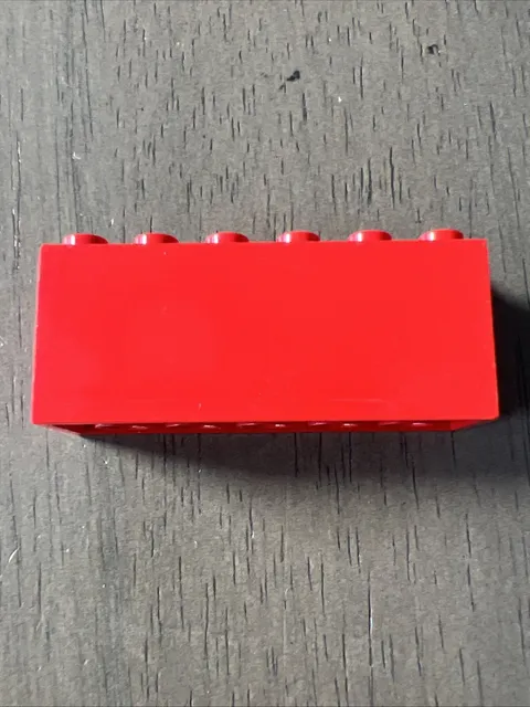 LEGO 73090a Red Modified Weighted Brick 2x6x2 Electric Train - 1 Piece