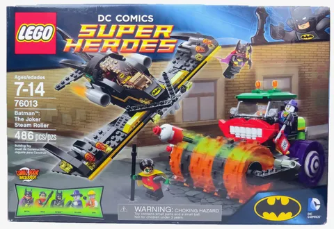Lego 76013 Batman: The Joker Steam Roller 486 Pcs 5 Minifigure's RETIRED BNISB