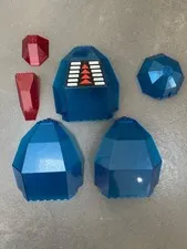 LEGO Vintage Space police Ice Trans Dark Blue Canopy Windscreen mtron Window