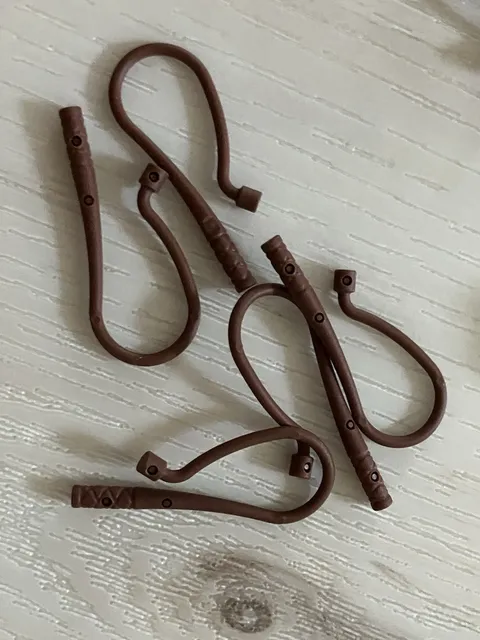 LEGO Brown Flexible Whip/Rope Minifigure Accessory Pieces Lot of 5