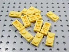 LEGO Lot of 12 Yellow 1x2 Plates BK