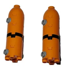 Lego Lot Of 2 MOC Missile Missel Missal Nuclear WarHead Orange