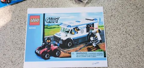 Lego 60043 Police Transporter Used 100% Complete with Instructions