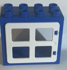 Lego Duplo Window Blue and White