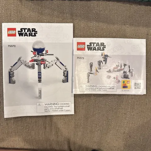 LEGO® Star Wars 75372 Clone Trooper & Battle Droid Pack Instruction Manuals Only