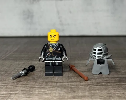 Kendo Cole 9455 9457 9551 Black Ninja Ninjago LEGO® Minifigure Mini Figure