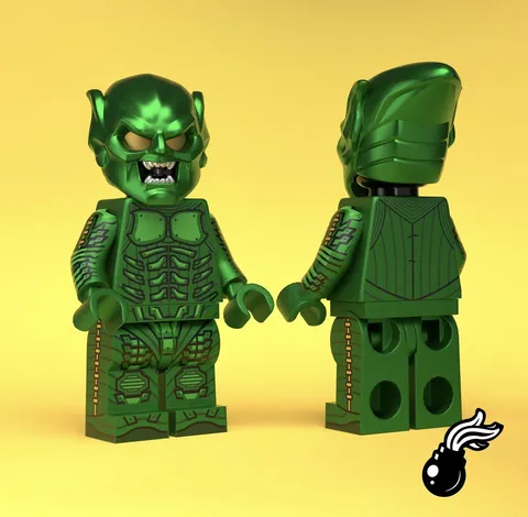 LEGO Green Goblin “Something of a Scientist” Custom BrickBangers Minifigure