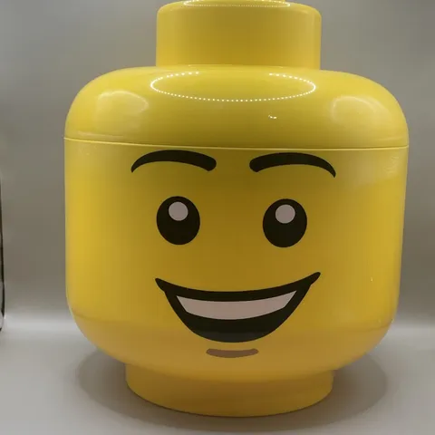 LEGO  Storage Head Case Container Minifigure  Large 11” Stackable Yellow 4032