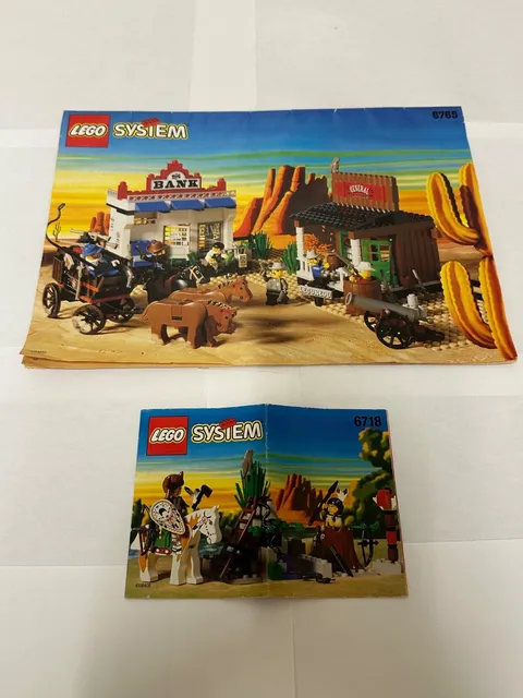 LEGO Cowboy Western 6718 6765 Instruction Manuals