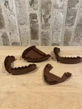 ⭐️Set Of 4 Lego Medium Nougat Boat Hulls Brick⭐️Lego Boat Parts⭐️