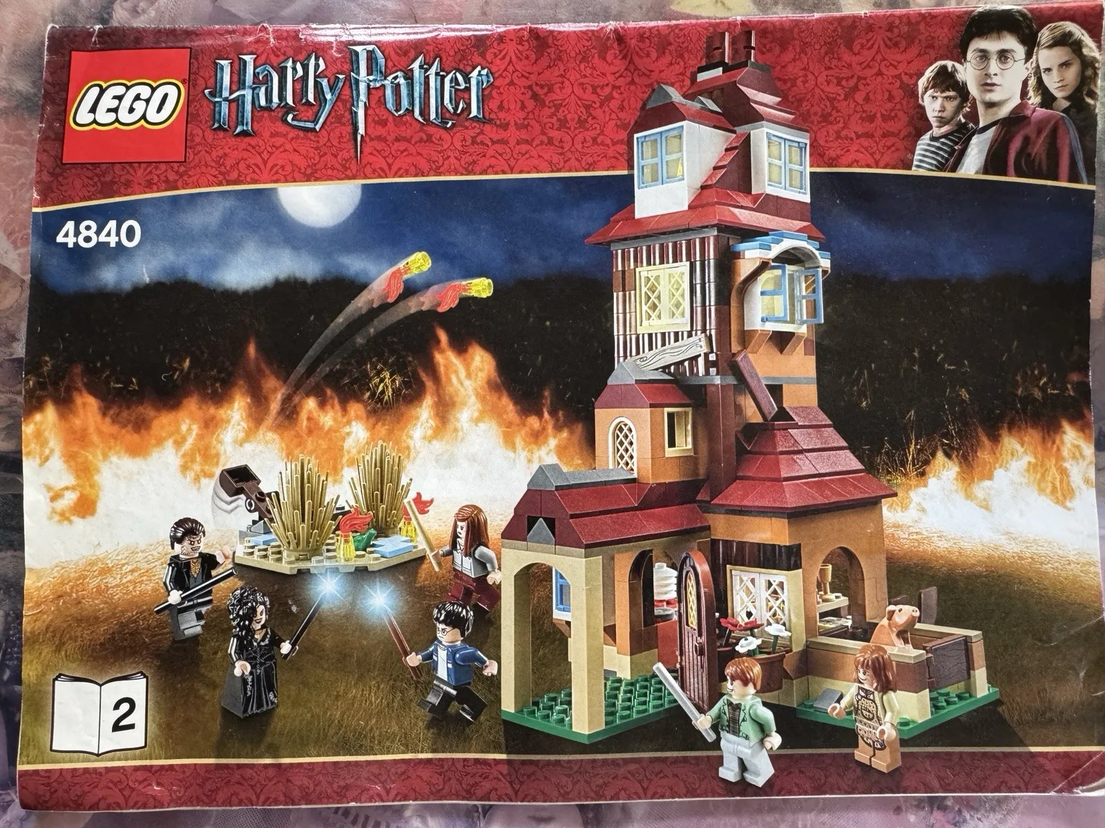 LEGO HARRY POTTER 4840 THE BURROW INSTRUCTION BOOK #2 ONLY