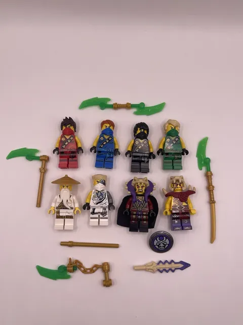 Lego Ninjago Tournament of Elements Minifigure lot 2015 RARE Zane Lloyd Kai Jay
