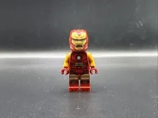LEGO MINIFIGURE MARVEL SUPERHEROES IRON MAN - DARK RED AND GOLD ARMOR SH0910