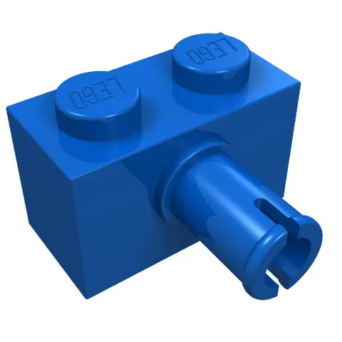 LEGO Part 2458 - Blue Brick Special 1 x 2 with Pin