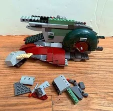 Lego Star Wars Slave 1 8097 2010 Release Incomplete NO Minifigs, Manuals & Box