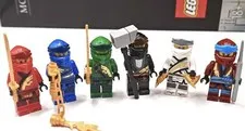 NEW Ninjago Lloyd Jay Kai Cole Zane (Legacy) Custom Lego Minifigures Dragon Sash