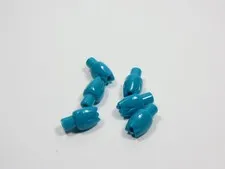 LEGO Lot of 6 Bright Bluish Green Tulips Flower Plants Minifig Q7