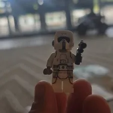 used starwars snow trooper with blaster