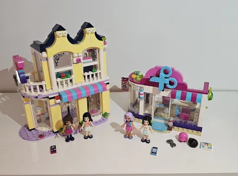 LEGO Friends Heartlake Hair Salon 41391 And Emma Fashion shop 41427 incomplete