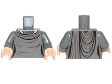 Torso SW Female Outline, Layered Dress Pattern (Vice Admiral Holdo) / - New LEGO