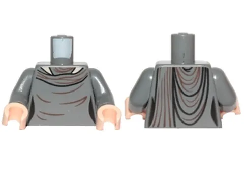 Torso SW Female Outline, Layered Dress Pattern (Vice Admiral Holdo) / - New LEGO