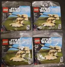 LOT of (4) Lego 30680 Star Wars AAT Armored Assault Tank 75 Pieces - NEW SEALED