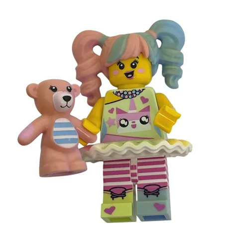 LEGO Ninjago Movie N-POP Girl Minifigure 71019 Teddy Bear Pink Blue CMF
