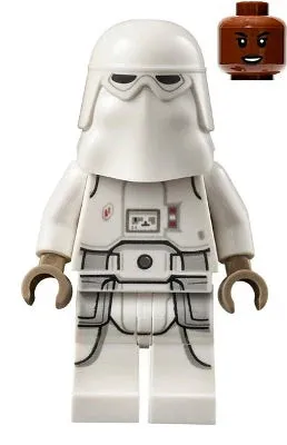 LEGO® Minifigure Star Wars sw1180 Snowtrooper Female Printed Legs Dark Tan Hands