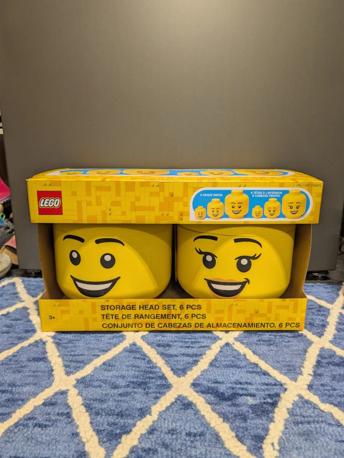 NEW LEGO Minifigures 2024 6 Head Storage Set 1784970