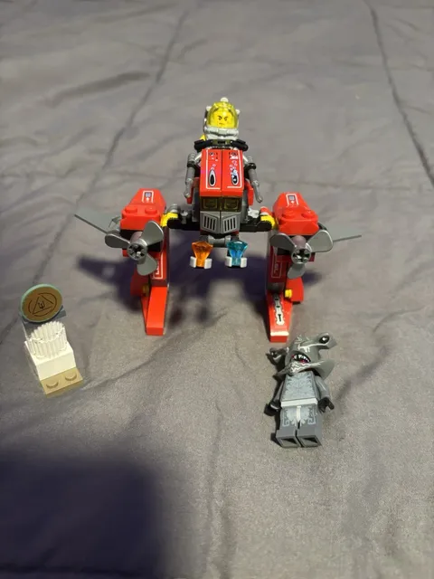 LEGO Atlantis: Seabed Strider (7977) incomplete missing Trident