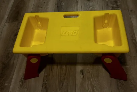 Vintage LEGO 1994 Building Table Portable Storage Folding Legs Lap Tray