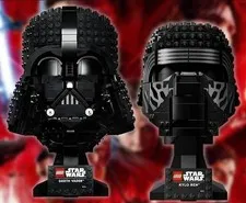LEGO Star Wars Helmet Bundle Kylo Ren Helmet 75415 and Darth Vader Helmet 75304