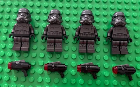 LEGO Star Wars Shadow Stormtrooper Minifigure sw0603 Lot of 4 Imperial 75079