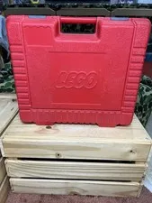 Vintage 1985 LEGO Red Pm Storage Carrying Case Briefcase Snap Lid USA Made 80’s