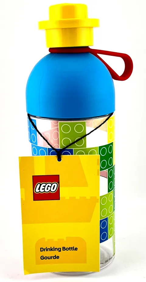 NWT Lego Bricks Transparent Drinks Water Hydration Bottle 17oz 500 ml