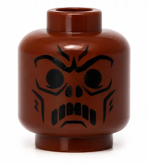 LEGO Minifigure, Head Alien with HP Death Eater Skull Mask