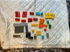 Lego Duplo Building Blocks/Bricks Misc Large Lot of (64) pieces various colors