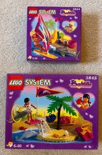 Vintage Lego Belville sets 5844 Dolphin Windsurfer & 5845 - Dolphin Show