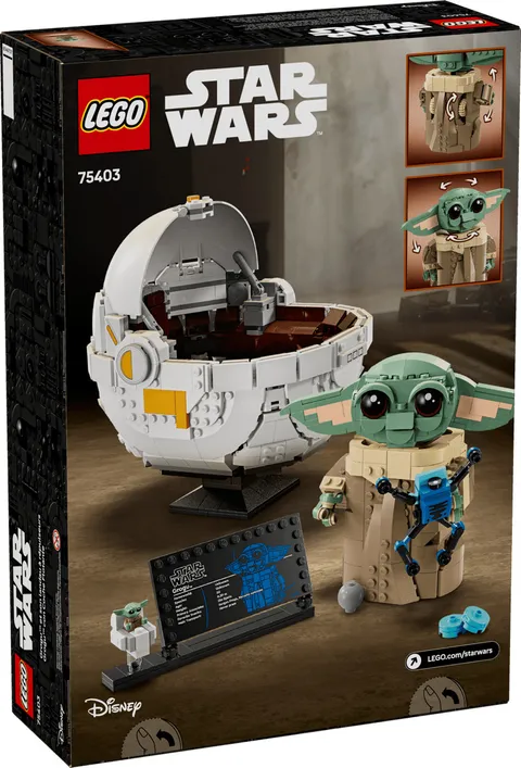 LEGO Star Wars 75403 Grogu with Hover Pram Baby Yoda Building Set Sealed New