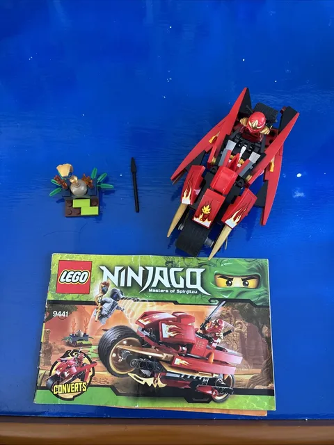 LEGO 9441 Kai's Blade Cycle  Nearly Complete w/Minifigures & Instructions