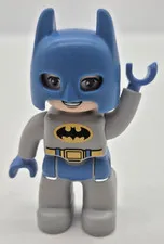 LEGO Duplo DC Batman with Blue Cape and Mask Figure Only SUPER RARE